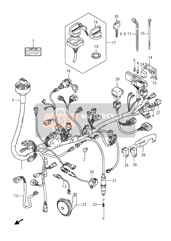 Faisceau de câblage (LT-A500XP P24)