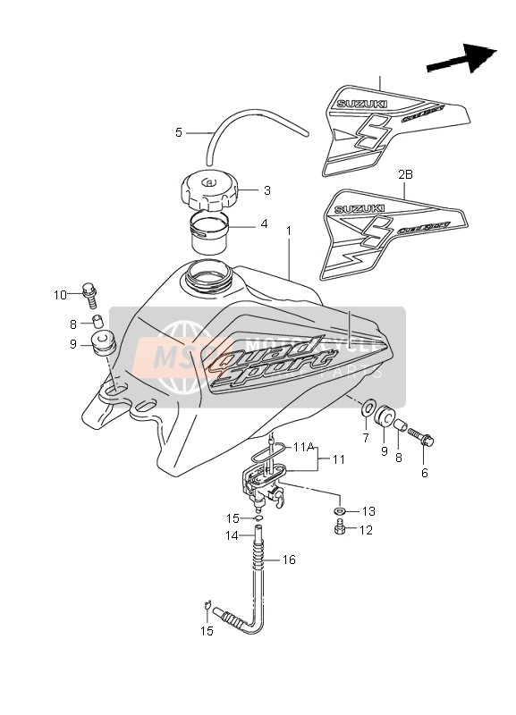 6811040B60LY7, Tape Set, Fuel Tank, Suzuki, 0