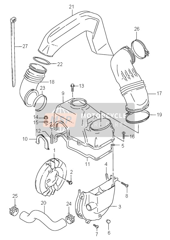 Suzuki LT80 QUADSPORT 2004 Ventilateur pour un 2004 Suzuki LT80 QUADSPORT