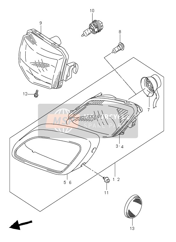 0947112217, Gluehlampe, Suzuki, 1