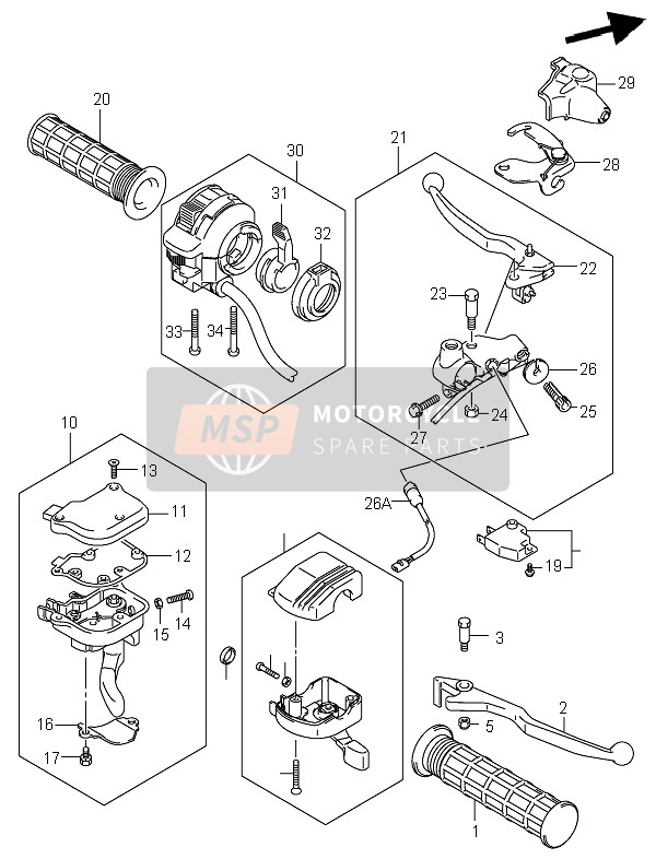 5710038F60, Case Assy, Throttle, Suzuki, 0