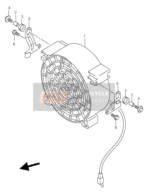 Suzuki LT-A400 EIGER 4X2 2005 Cooling Fan for a 2005 Suzuki LT-A400 EIGER 4X2