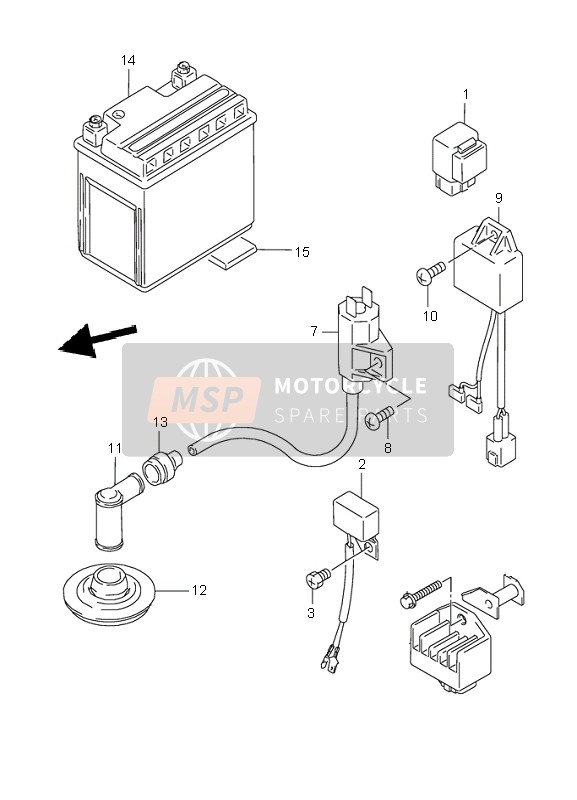 Suzuki LT80 QUADSPORT 2005 Electrical for a 2005 Suzuki LT80 QUADSPORT