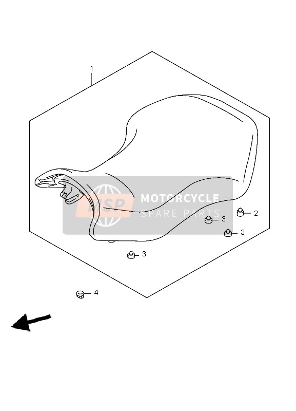 Suzuki LT-A700X KINGQUAD 4X4 2006 Asiento para un 2006 Suzuki LT-A700X KINGQUAD 4X4