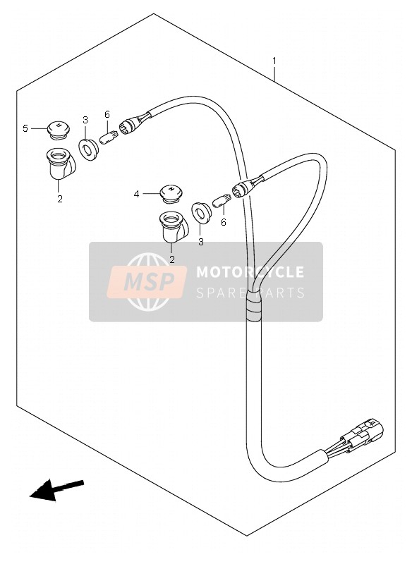 Suzuki LT-Z250 QUADSPORT 2006 Témoin lumineux pour un 2006 Suzuki LT-Z250 QUADSPORT