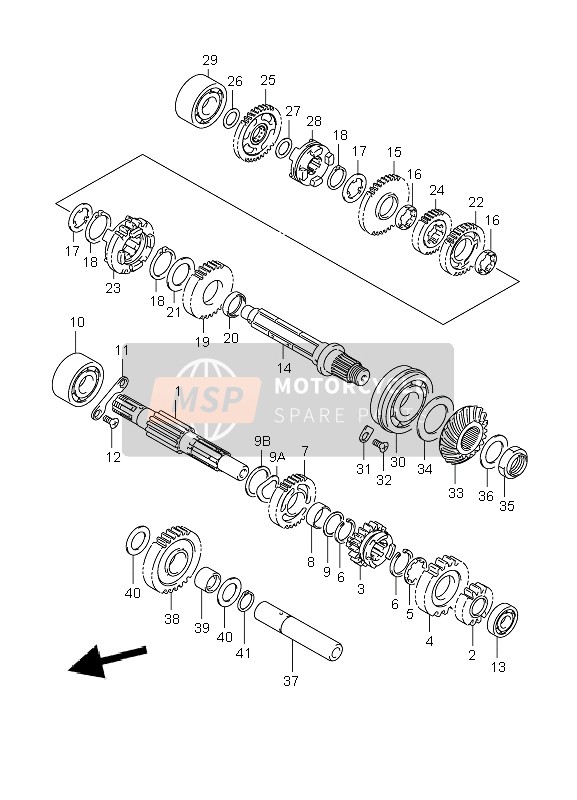 Suzuki LT-F250 OZARK 2006 Transmission for a 2006 Suzuki LT-F250 OZARK