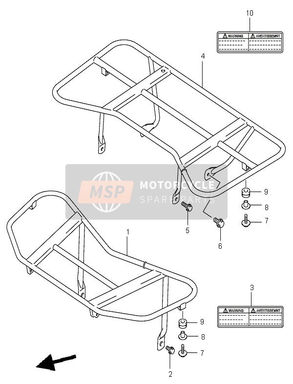 Suzuki LT-F250 OZARK 2006 Carrier for a 2006 Suzuki LT-F250 OZARK