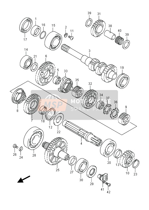 Suzuki LT-A750XP(Z) KINGQUAD AXi 4x4 2013 Transmission (2) for a 2013 Suzuki LT-A750XP(Z) KINGQUAD AXi 4x4