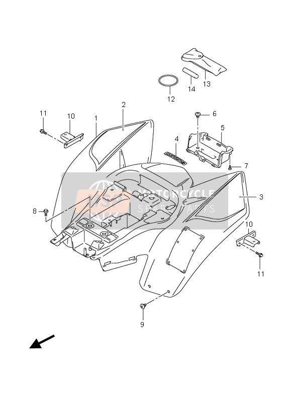 6817608H00DSE, Streifen, Suzuki, 0