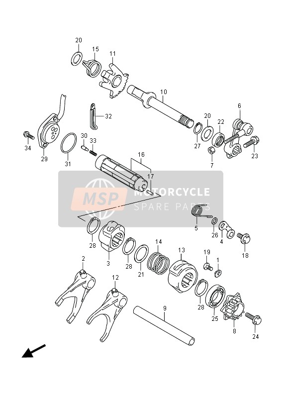 Suzuki LT-A750XP(Z) KINGQUAD AXi 4x4 2013 Gear Shifting for a 2013 Suzuki LT-A750XP(Z) KINGQUAD AXi 4x4