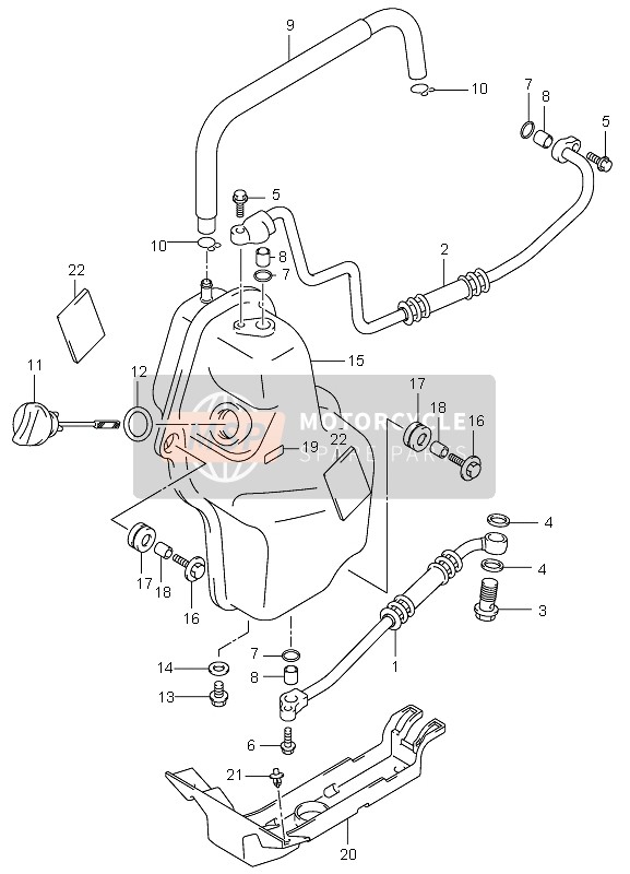 Suzuki LT-Z400 QUADSPORT 2007 Oil Hose for a 2007 Suzuki LT-Z400 QUADSPORT