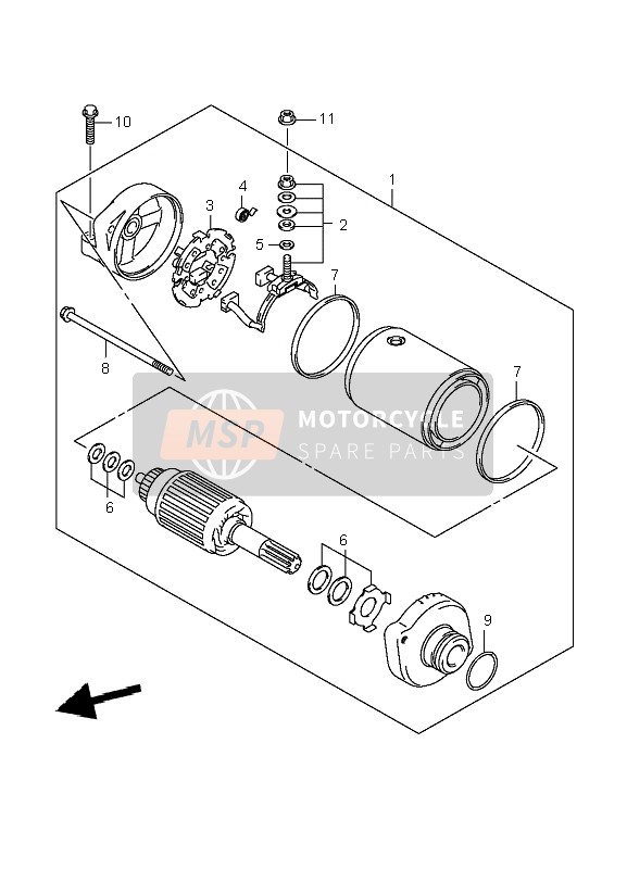 Suzuki LT-A700X KINGQUAD 4X4 2007 Comenzando Motor para un 2007 Suzuki LT-A700X KINGQUAD 4X4