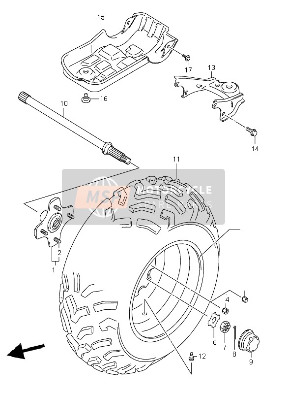 9521038F10, Platte, Suzuki, 2