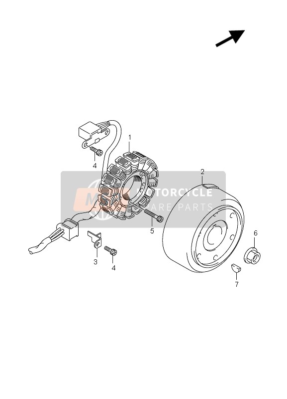 Suzuki LT-Z400 QUADSPORT LIMITED 2008 Aimants pour un 2008 Suzuki LT-Z400 QUADSPORT LIMITED