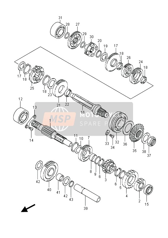 Suzuki LT-F250 OZARK 2013 Transmission pour un 2013 Suzuki LT-F250 OZARK