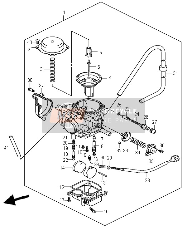 Suzuki LT-A400 EIGER 4X2 2007 Carburettor for a 2007 Suzuki LT-A400 EIGER 4X2