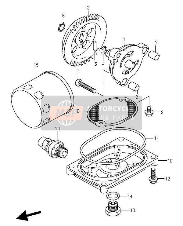 Suzuki LT-A400 EIGER 4X2 2007 Oil Pump for a 2007 Suzuki LT-A400 EIGER 4X2