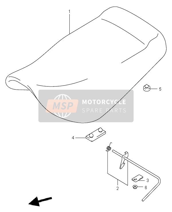 Suzuki LT-A400 EIGER 4X2 2007 Posto A Sedere per un 2007 Suzuki LT-A400 EIGER 4X2