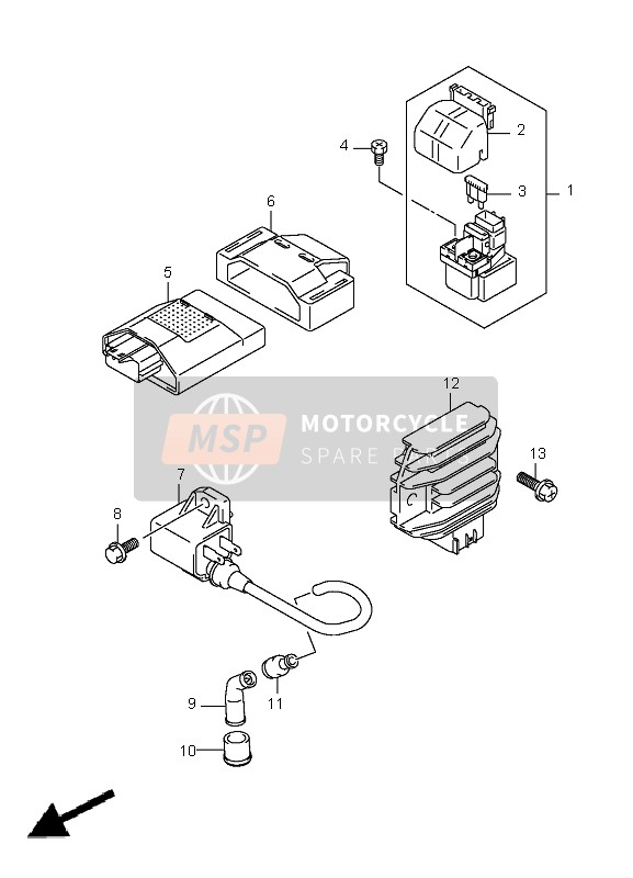 Suzuki LT-A400 KINGQUAD 4x2 2008 Electrical for a 2008 Suzuki LT-A400 KINGQUAD 4x2