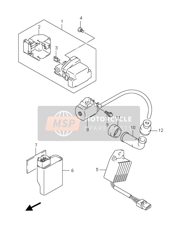 Suzuki LT-Z90 4T QUADSPORT 2008 Electrical for a 2008 Suzuki LT-Z90 4T QUADSPORT