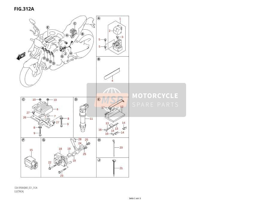 3396006G10 Sensor Assy, Fuel Cut Part Suzuki - MSP