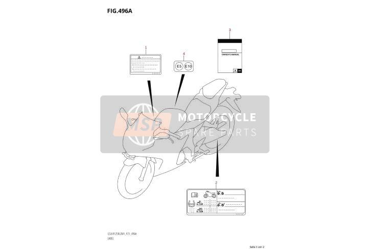1195915HA1, Label,Gasoline (E10), Suzuki, 2