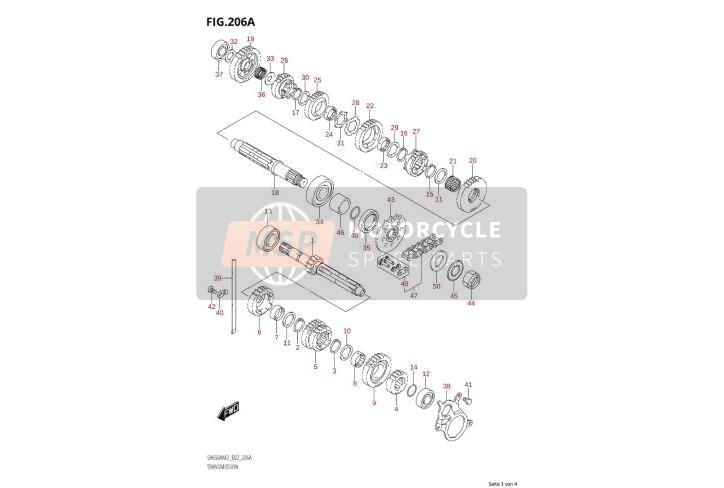 2423120F10, Rueda Dentada, Suzuki, 4