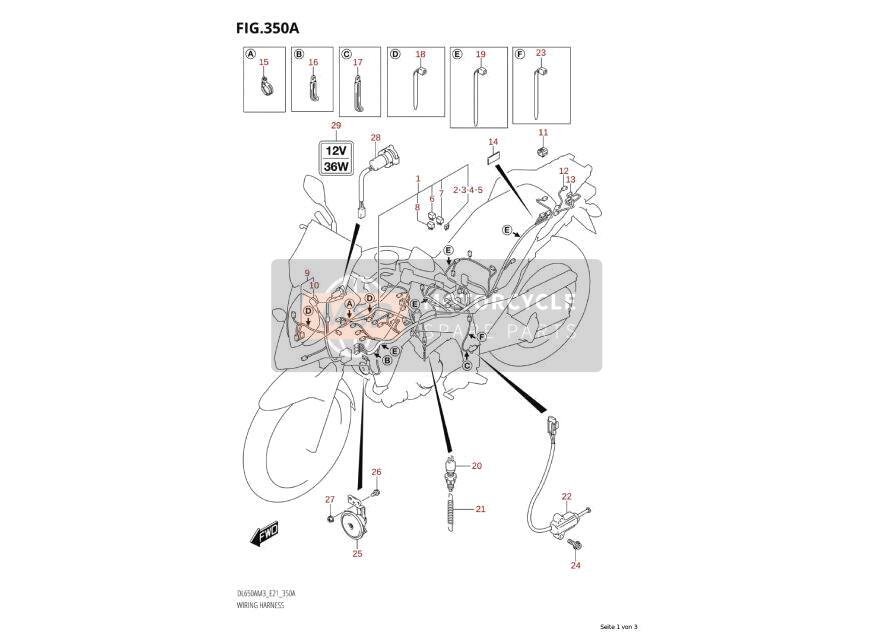 3661841G00, Tapa, Suzuki, 4