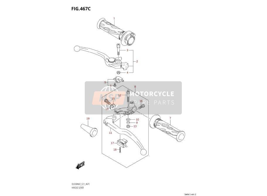 5711021H02, Gasgreep, Suzuki, 2