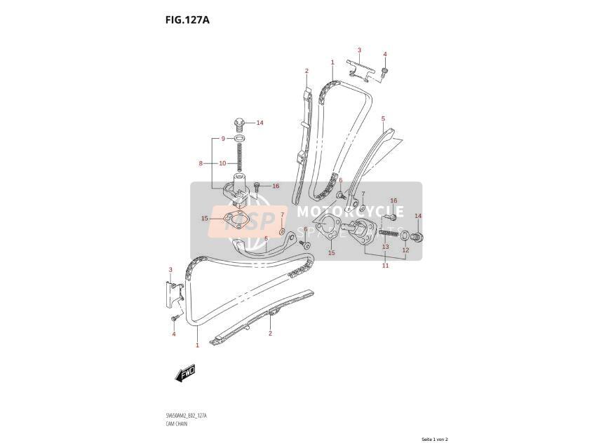 1283727G10, Dichtung, Suzuki, 2