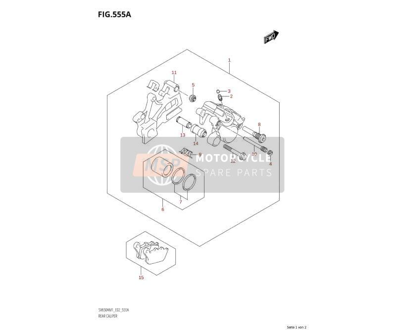Bremssattel hinten