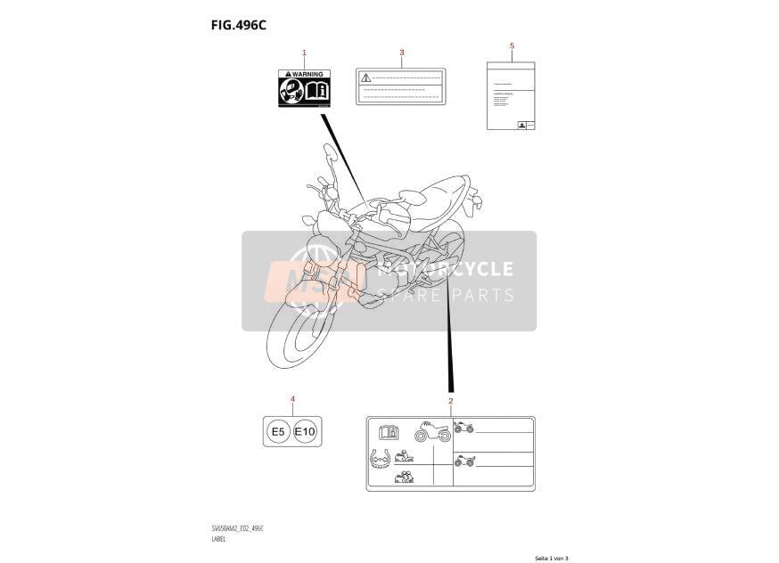 6833218K21, Autocollants Avertissement, Suzuki, 0