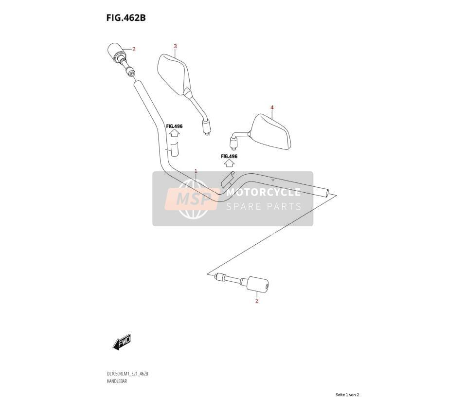 5650004F30, Mirror Assy, Rear View Rh, Suzuki, 3
