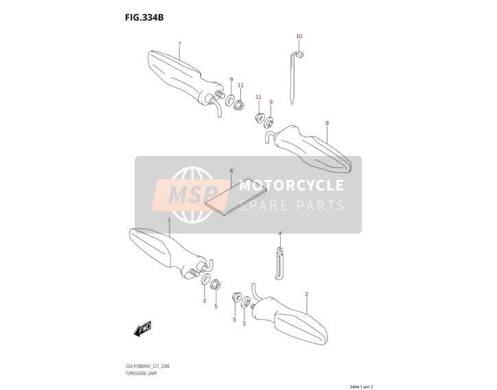 3560117KA1, Lamp Assy,Front, Suzuki, 2