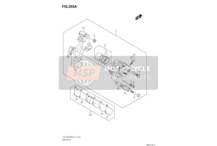 Bremssattel hinten
