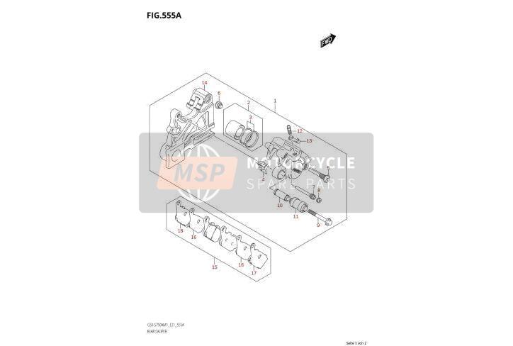 Bremssattel hinten