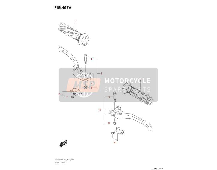5721121H01, Handgreep, Suzuki, 3