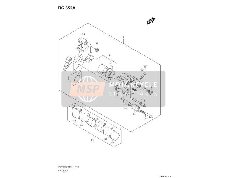 Bremssattel hinten