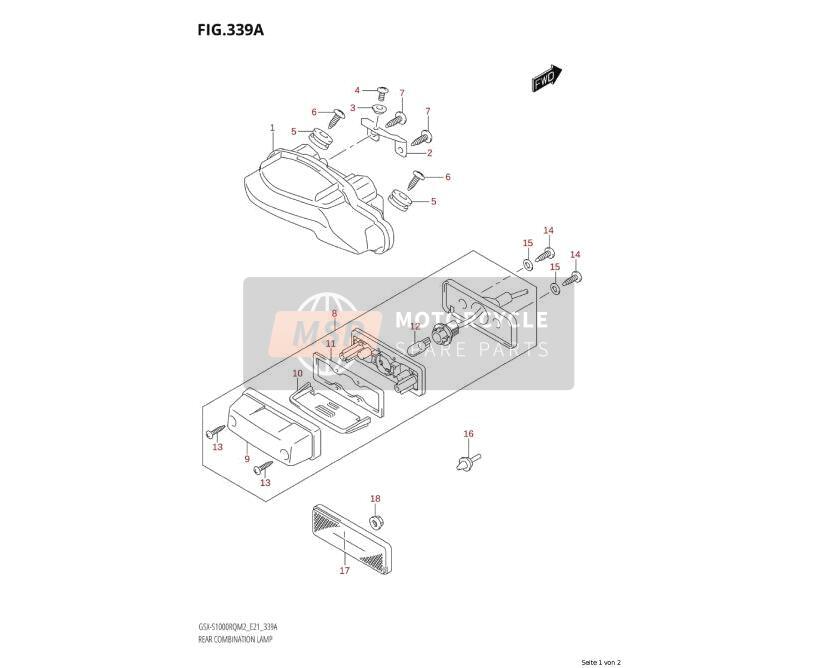 3591716G00, Kap,Lampglas, Suzuki, 3