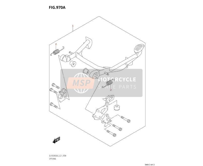 4210031832, Stand Set,Center, Suzuki, 1