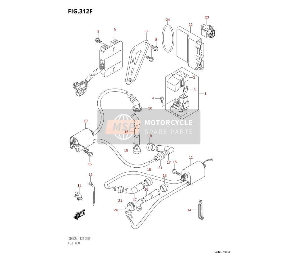 3354238B00, Cappuccio Cavo Candela, Suzuki, 3