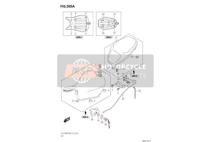 4521218K00, .Striker,Seat Lock, Suzuki, 3