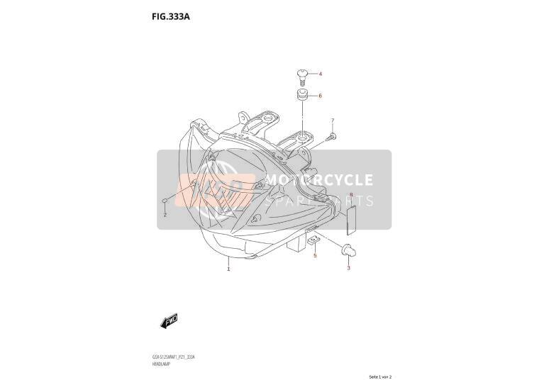 5183130H10, Cover,Headlamp, Suzuki, 3