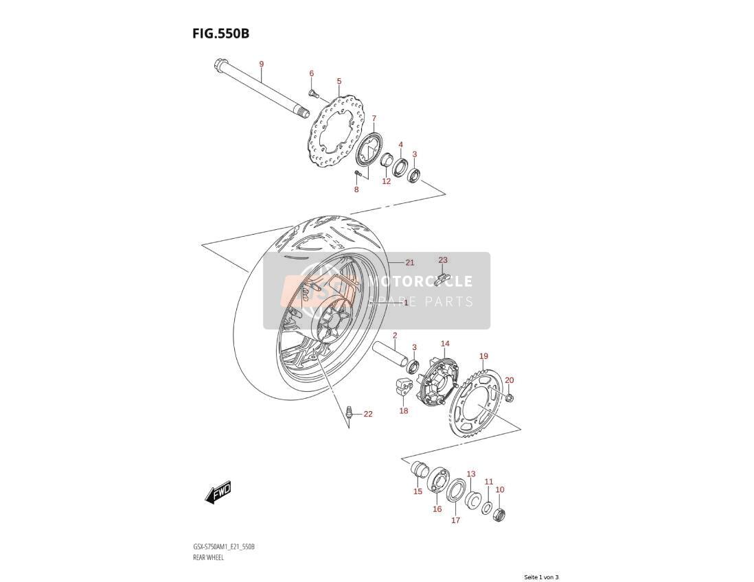 6475108J00, Entretoise, Suzuki, 3