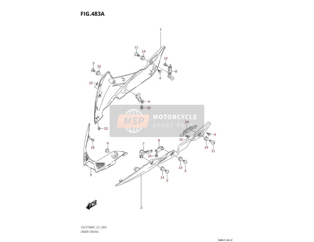 0914805038, Nut (M5), Suzuki, 2