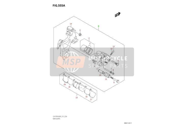 Bremssattel hinten