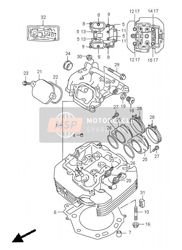 1114132E00, Gasket,Cylinder Head, Suzuki, 3