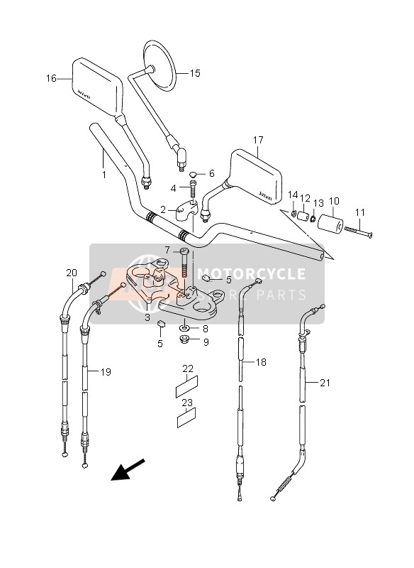 5830001DB0, Cable Assy, Throttle   No.2, Suzuki, 0