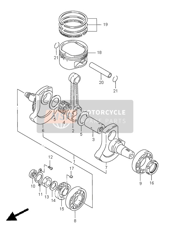 1214032E10, Jeu De Segments, Suzuki, 1