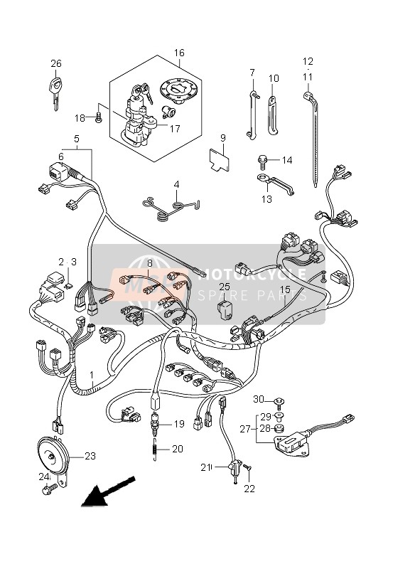 0940711402, Clamp, Suzuki, 1